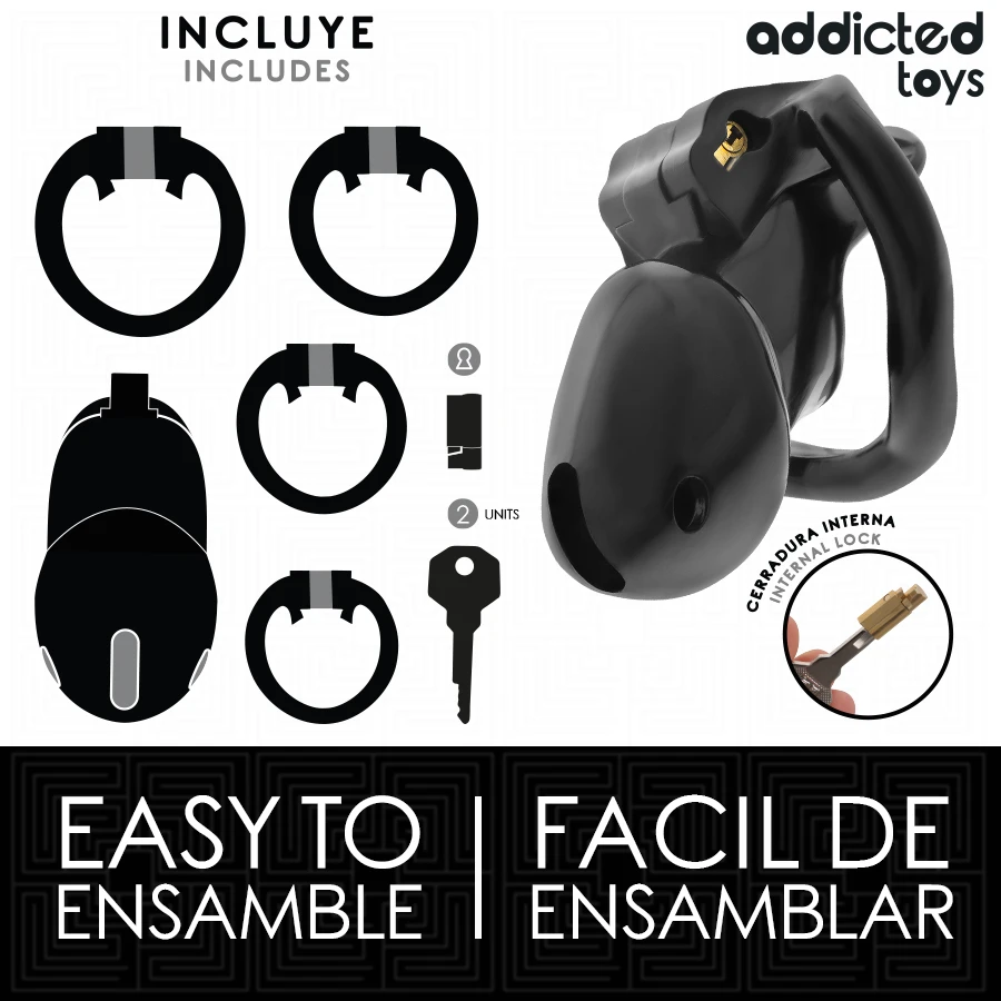 ADDICTED TOYS LOCKED- MINDNIGHT CELL GABBIA PER PENE TAGLIA S 4.8 CM